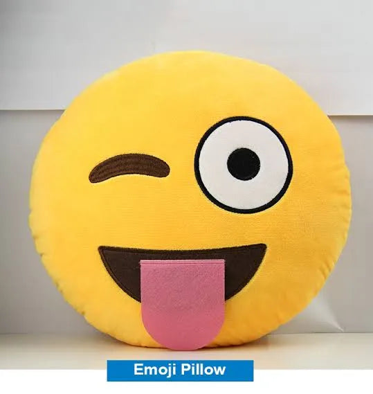 😊 Emoji Plush Pillow | Soft Decorative Emoji Cushion | Premium Stuffed Pillow