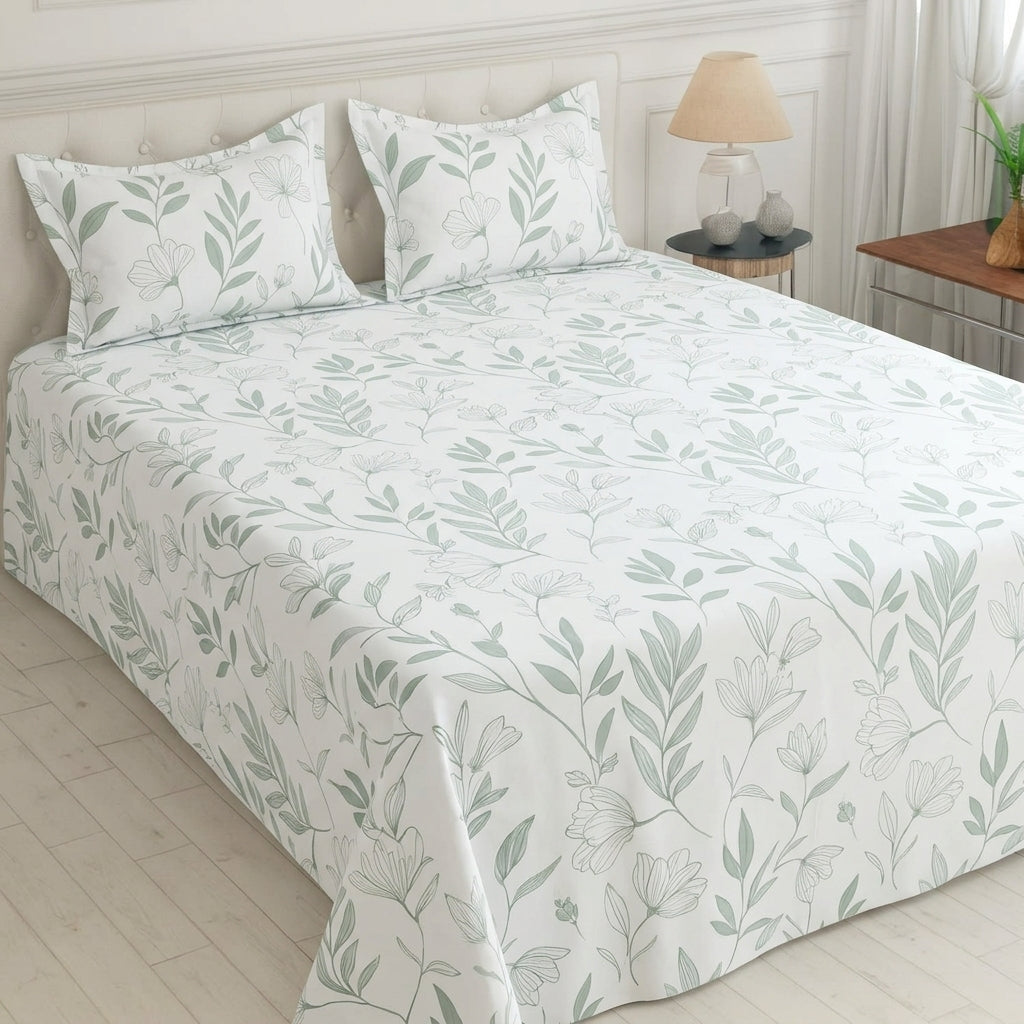 Heritage Stripe Bedsheet Set | Soft Printed Bedding