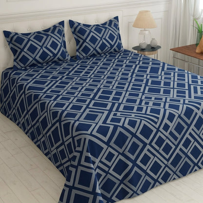 Heritage Stripe Bedsheet Set | Soft Printed Bedding