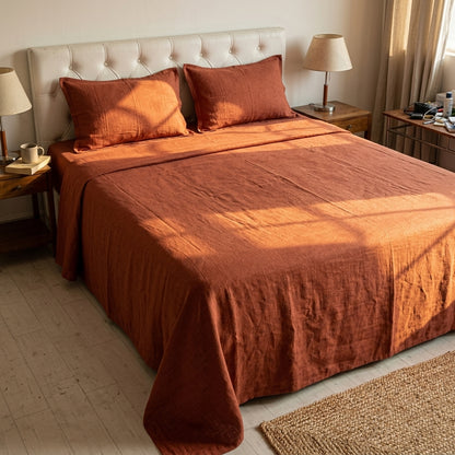 Heritage Stripe Bedsheet Set | Soft Printed Bedding