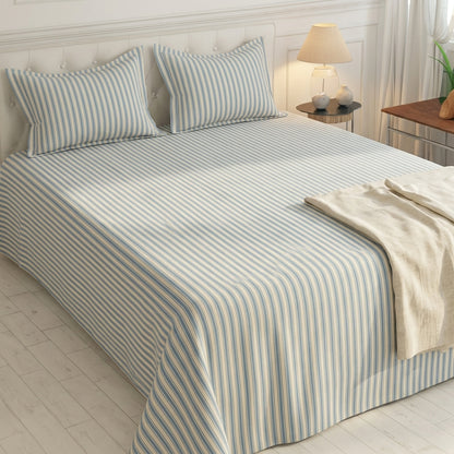 Heritage Stripe Bedsheet Set | Soft Printed Bedding