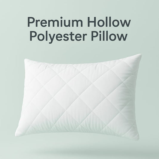 Premium Hollow Polyester Pillow - Soft, Breathable & Long-Lasting Comfort