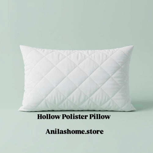 Premium Hollow Polyester Pillow - Soft, Breathable & Long-Lasting Comfort