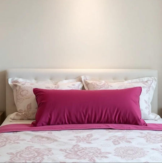 Plain Bolster Pillow Cover | Long Body Pillow Case | Poly-Cotton | 30*56 | Multiple Colors | valvet Fabric