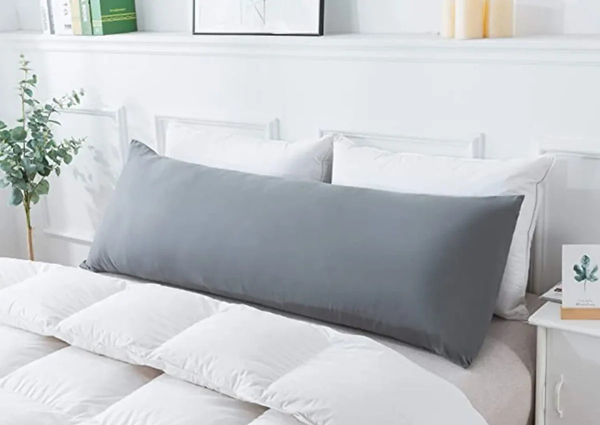Plain Bolster Pillow Cover | Long Body Pillow Case | Poly-Cotton | 12x40 in (30x102 cm) | Multiple Colors