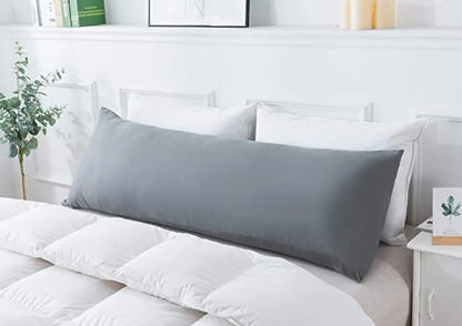 Plain Bolster Pillow Cover | Long Body Pillow Case | Poly-Cotton | 12x40 in (30x102 cm) | Multiple Colors