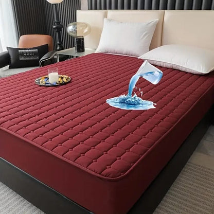 Premium Waterproof Mattress Protector | Geometric |  Cover with Elastic | Queen, Single and Double
