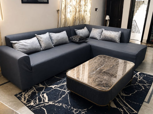 Custom Corner Sofa Cover – Stretch Elastic Slipcover for L Shape Sofa
