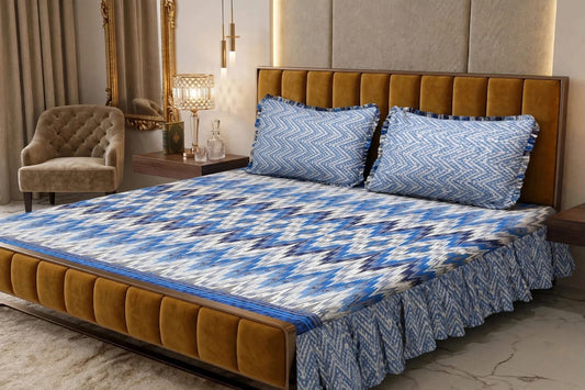 Luxury Blue Bedsheet Set – Soft, Breathable & Premium Bedding