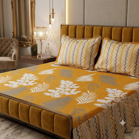 Luxury Orange Bedsheet Set – Soft, Breathable & Premium Bedding