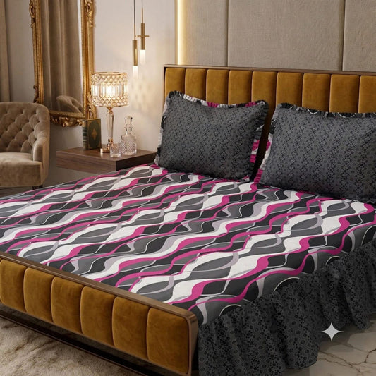 Luxury Patterened Bedsheet Set – Soft, Breathable & Premium Bedding