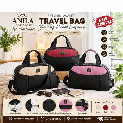 Premium Travel Bag 18 Inch – Spacious Waterproof Duffel & Carry Bag