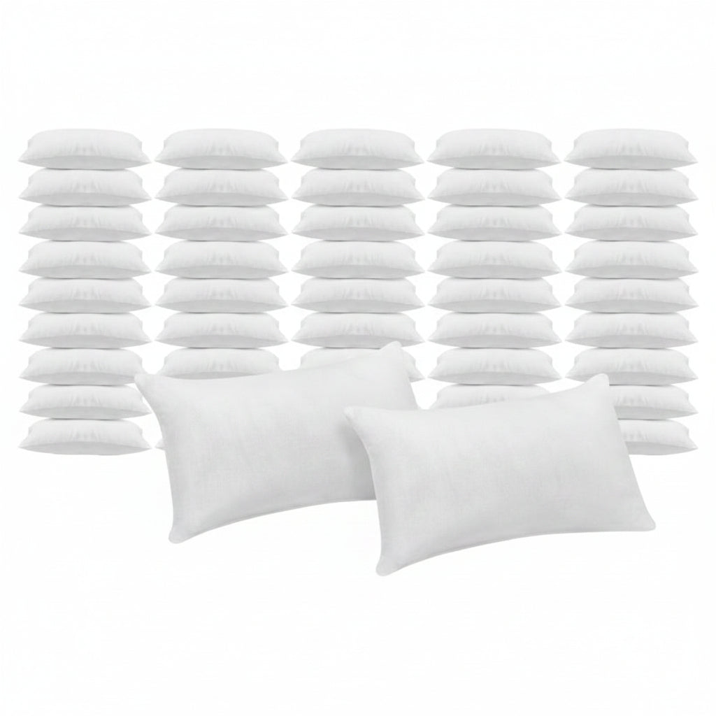 Standard Ball Fiber Pillow – 36 Pcs Standard Size Hotel Bed Pillows (18×28 Inches)