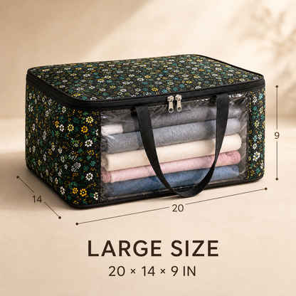 Multi-Purpose Travel & Storage Bag – Spacious Waterproof Organizer for Clothes, Blankets & Bedding