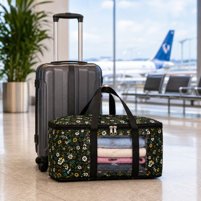 Multi-Purpose Travel & Storage Bag – Spacious Waterproof Organizer for Clothes, Blankets & Bedding