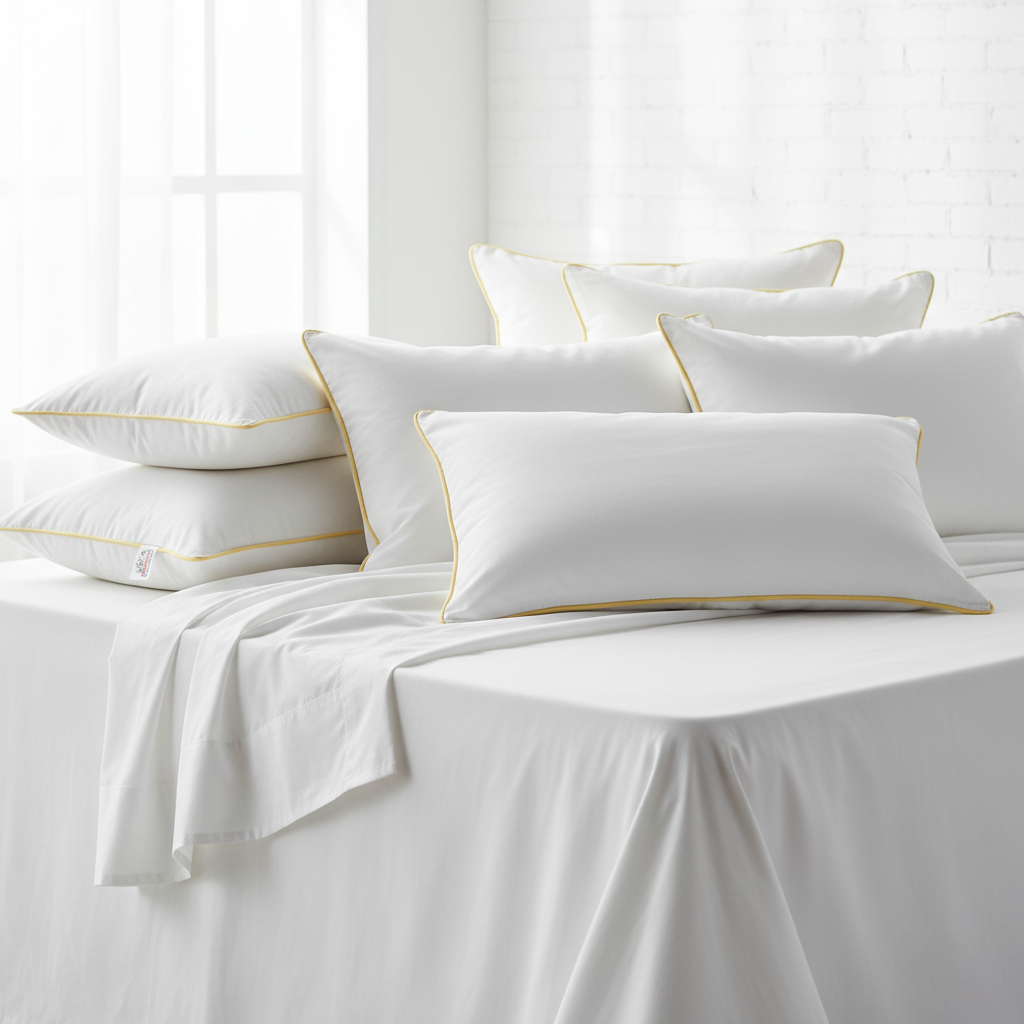 Premium Fiber Pillow | Soft Sleeping Pillow | Hotel Quality Bed Pillow